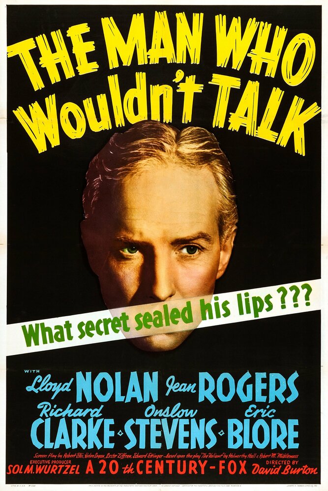 Человек, который не хотел говорить, 1940: актеры, рейтинг, кто снимался, полная информация о фильме The Man Who Wouldn't Talk