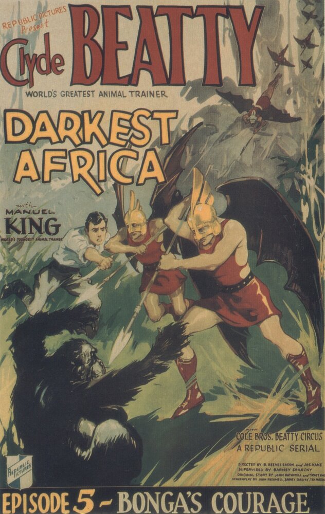 Темная Африка, 1936: актеры, рейтинг, кто снимался, полная информация о фильме Darkest Africa