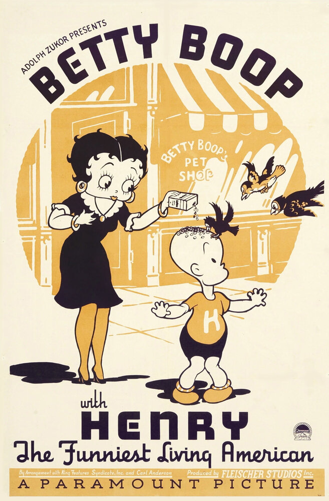 Betty Boop with Henry the Funniest Living American, 1935: авторы, аниматоры, кто озвучивал персонажей, полная информация о мультфильме Betty Boop with Henry the Funniest Living American
