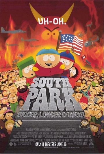Южный Парк: Большой, длинный, необрезанный, 1999: авторы, аниматоры, кто озвучивал персонажей, полная информация о мультфильме South Park: Bigger Longer & Uncut